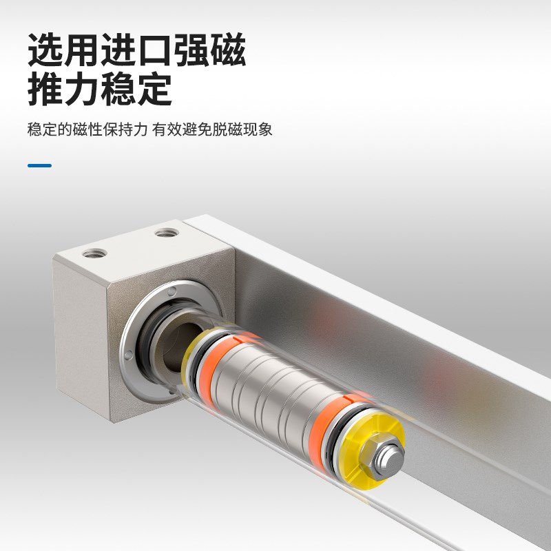 磁偶式无杆气缸CY1R/CY3R/15/20//32/*0*300长行程滑动气动