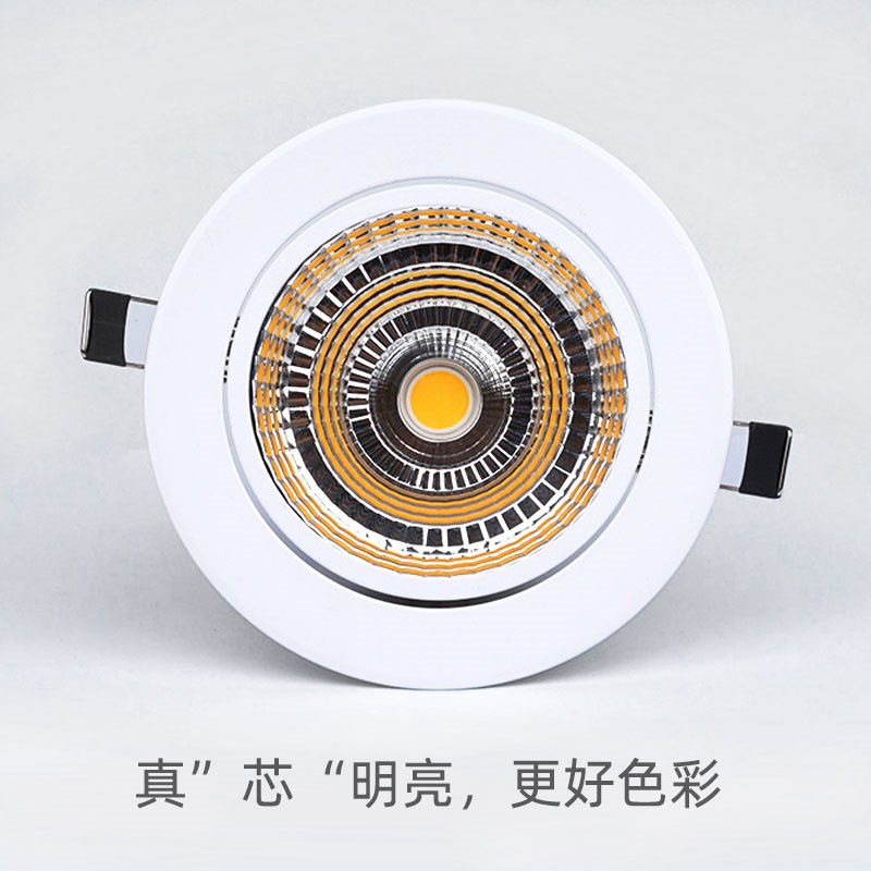 嵌入式led天花射灯防眩筒灯20W30WWW瓦开孔1 1 15 1公分