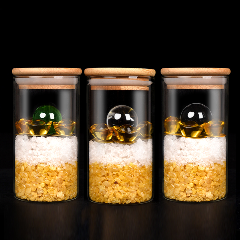 安忍水瓶子床头朝西玻璃瓶卧室厕所摆件西北角五黄二黑安仁水瓶