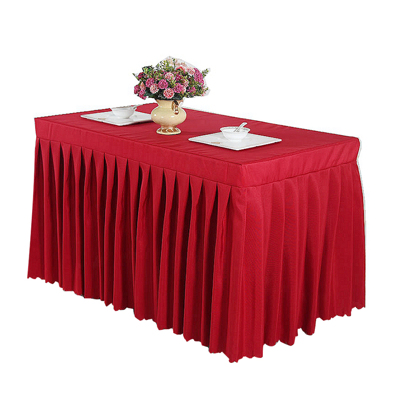 定制西餐方桌餐桌酒店会议桌布布艺长方形桌罩婚庆台裙桌裙周岁