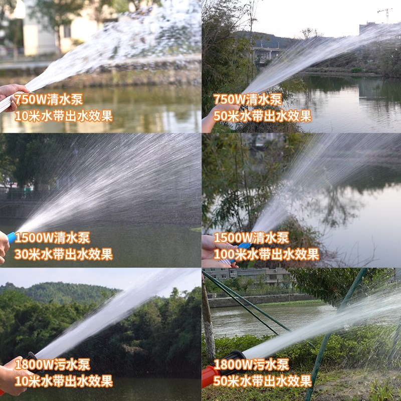 仲禾潜水泵家用抽水小型抽水机农用灌溉排污深井污水泵井