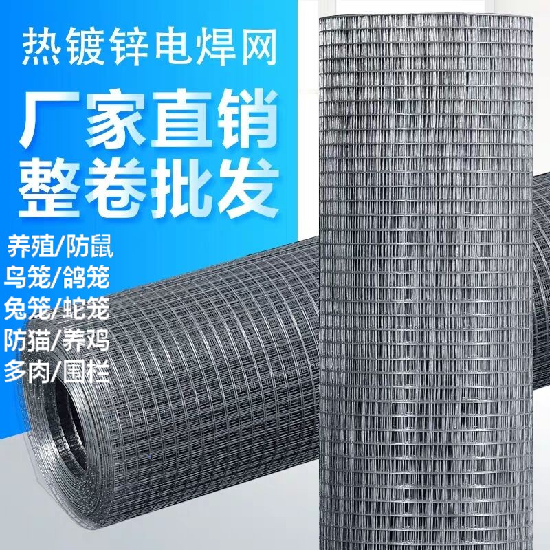 镀锌铁丝网电焊网阳台防护防鼠钢丝网片护栏网玉米网