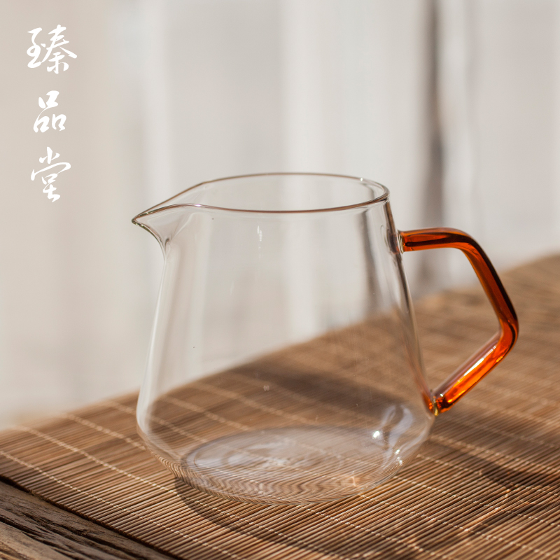 公道杯玻璃分茶器茶海茶漏装家用公杯分茶杯倒茶器加厚功夫茶具