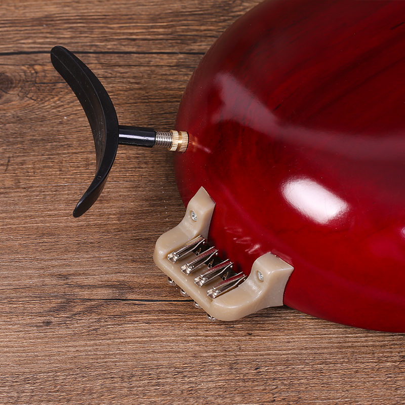 色木柳琴硬木柳琴演奏练习硬木红木色柳琴带支架琴盒