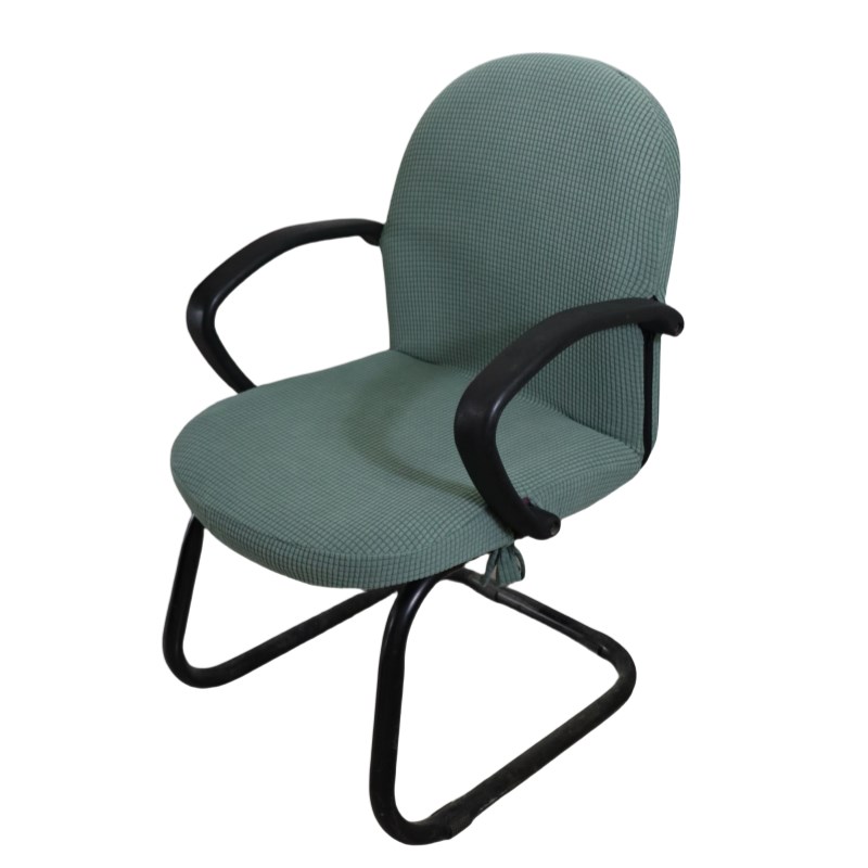 办公家用扶手电脑椅子罩定制弹力空气层纯色玉米粒连体员工圆顶