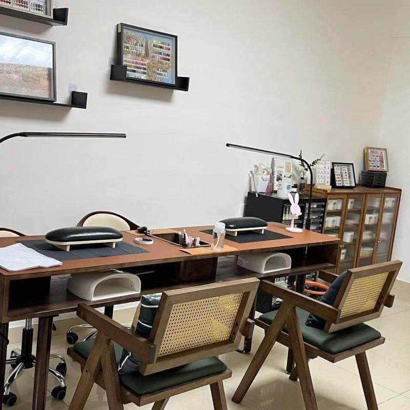 甲实木胡美桃桌子美式家用古TIT复台单双装人简约吸尘器桌椅套经