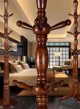 实衣木衣帽架衣架地立式JDS衣架加落粗挂衣挂服架子卧室落地式挂