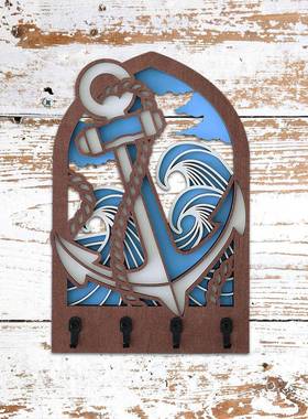 门口匙挂钩o墙上壁挂匙架Wooden钥WallKeyHoldWFOer钥Hoks