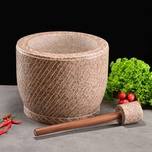 蒜臼子研磨器石窝打年糕剥蒜压蒜器对窝子特大打糍粑捣蒜器石头