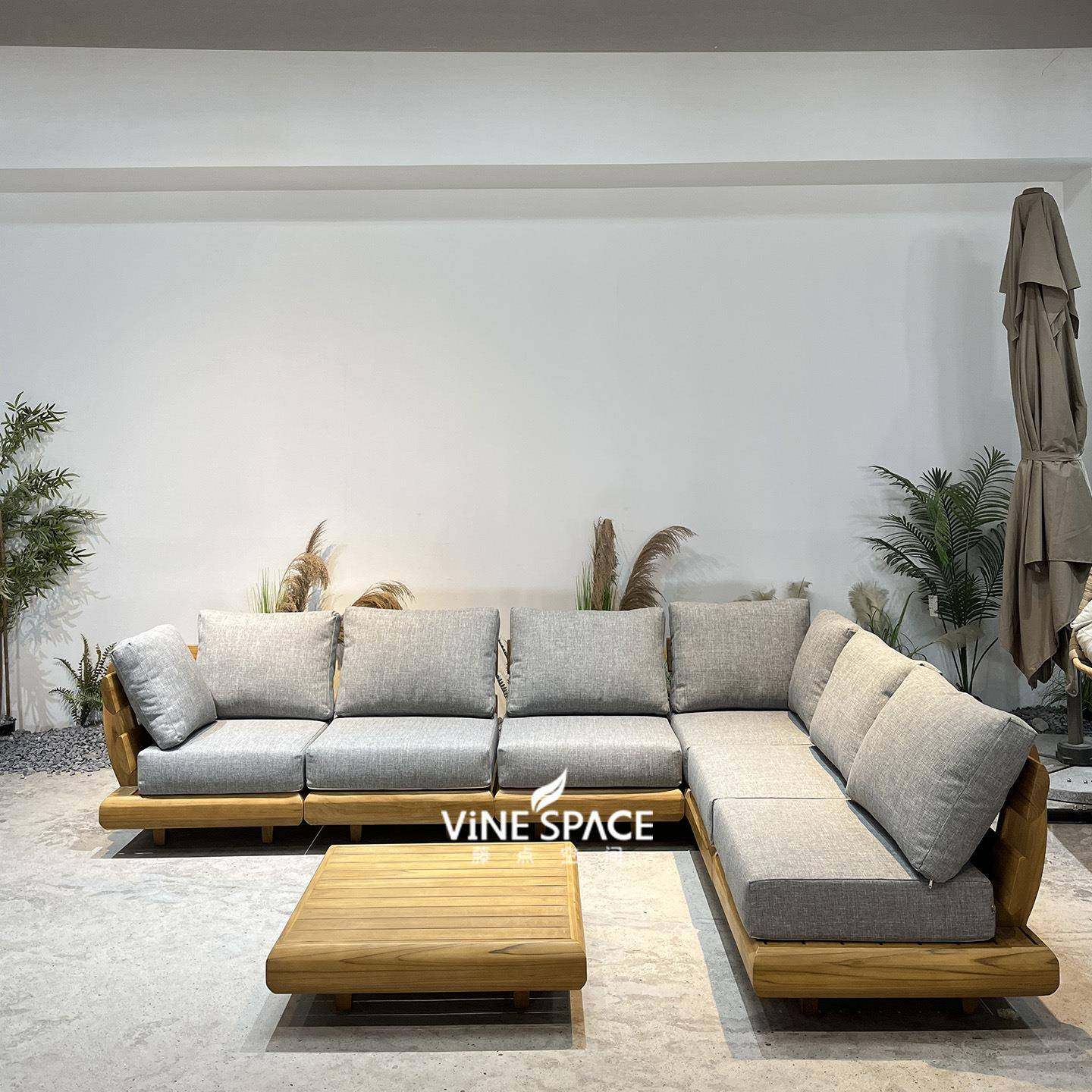 户外庭院别大墅民宿酒店露台木沙发外花园防水柚977室木实沙发,住宅家具,户外沙发,淘宝优惠券,粉丝福利购,淘宝优惠卷