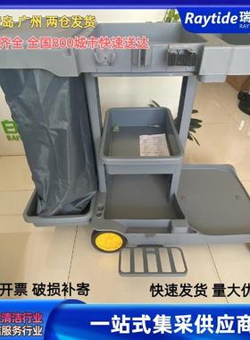 云多QIU功白能清洁保洁车AF08817带榨水车店卫生物业布草酒车手推