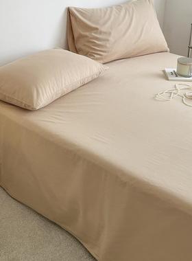 三床单天冬冬季加厚磨毛纯棉大ct#66084件10单0全棉宿舍单人纯色