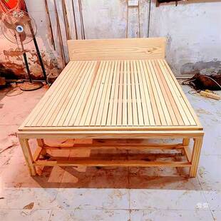 传统棕绷床架棕棚床头架子原木实木老款绷子床手工农村老式架子床
