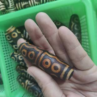 工厂大量销 天珠玛瑙勒子 九眼天珠老玛瑙桶珠龙纹玛瑙勒子配饰