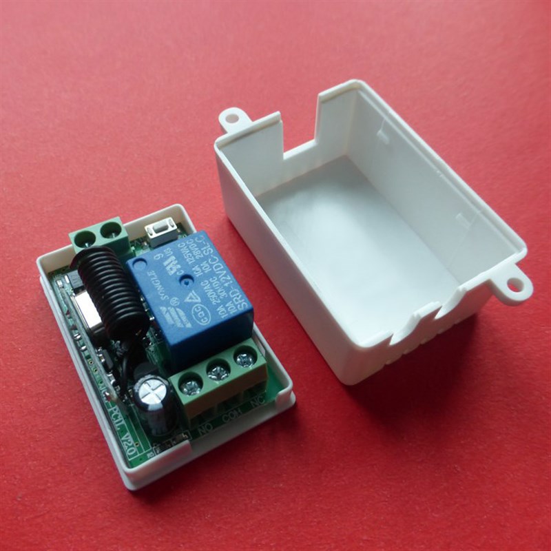 V单路学习型数码遥控开关LED日行灯车用断电无线继电器改装模块