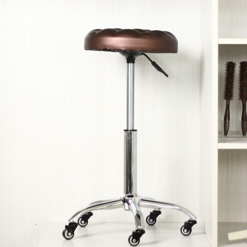 美容凳子大工椅滑轮升降旋转美发理发店椅子圆凳吧台酒吧高脚凳