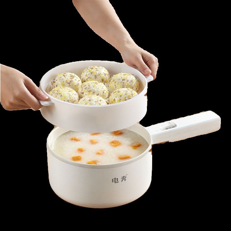 电奔车载电炒锅2V货车车用炒菜电煮电饭锅1.8L煎大功率蒸煮火锅