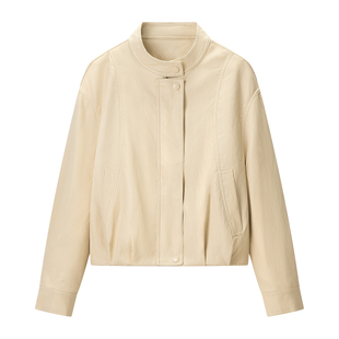 夹克皮衣外套705 甜酷小个子立领短款 小田专享