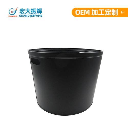 铁炭桶家用铁壁炉工具壁炉配件哑光黑色铁皮柴桶碳桶