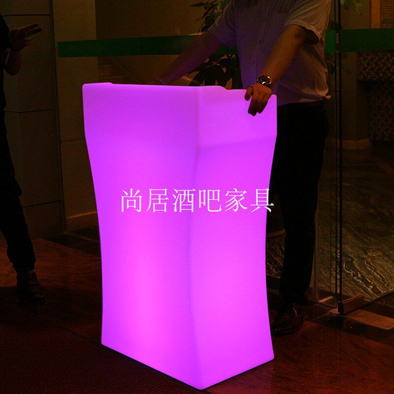 发光迎宾台七彩接待台创意活动演讲台酒吧酒店会所咨客台餐厅前台