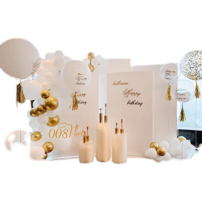 新款婚庆道具路引折纸甜品台可折叠柱子变形纸艺折柱橱窗布置展示