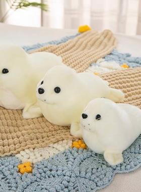 极地海洋海底世界仿真海豹海狮公仔毛绒玩具玩偶动物园