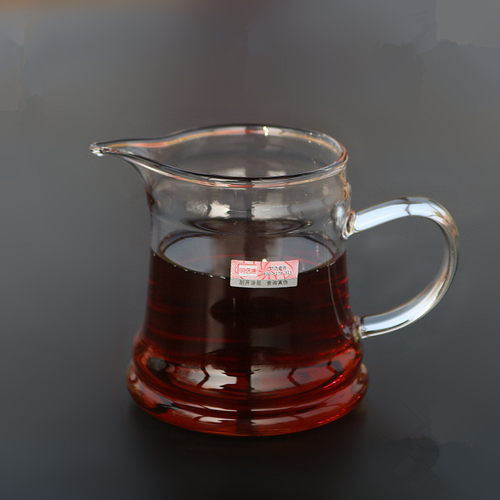 明信唐手工高硼硅玻璃公道杯加厚耐热茶海纯色分茶器功夫茶具配件