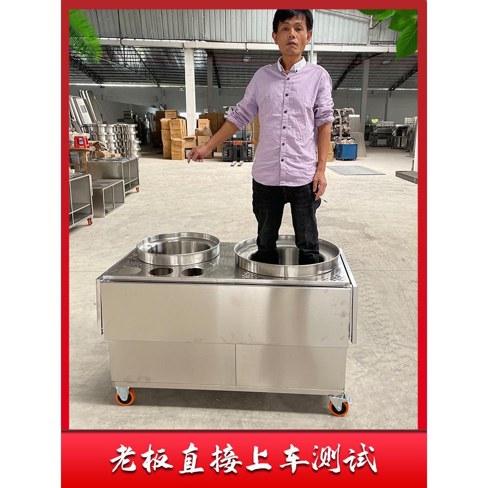 港式喷泉牛杂锅摆摊车商用设备夜市美食车网红摆地摊专用锅牛杂车图片
