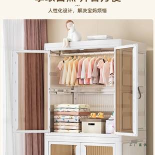 免安装收纳柜儿童家用客厅宝宝衣橱置物柜衣服储物柜卧室简易衣柜