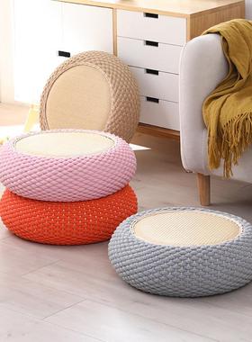 地圆板子坐坐墩榻榻米垫飘窗蒲团UET垫家用日式加厚形懒人屁墩