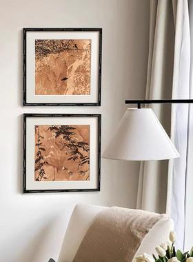 法小式众复古客厅装饰画中古玄关CGS画走廊壁卧风室书房挂画