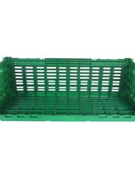 大号加强带盖果蔬配送筐可折叠塑料QSX框1000*0萄0*340周4转框葡