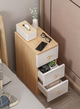 储缝物柜斗柜床头室梳妆LGF台卧夹简收纳柜家用多功能卧室约五斗