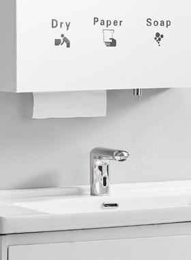 镜后擦手纸17339巾架镜不子后304面锈钢嵌入式擦纸架纸巾盒皂手液