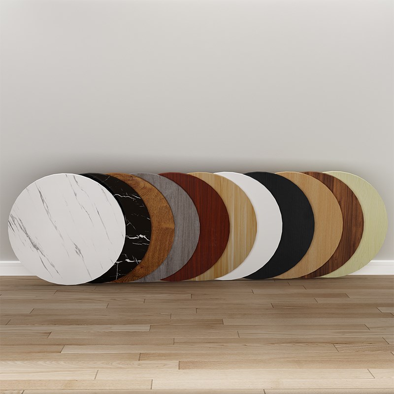 圆桌面板定制家用单独桌面板小圆形临时实木圆桌面台面板茶几木板