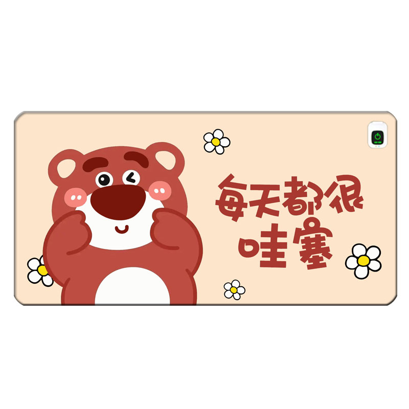 定制办公室桌面超大发热滑鼠垫学生台面写字电热电脑暖桌垫加热垫