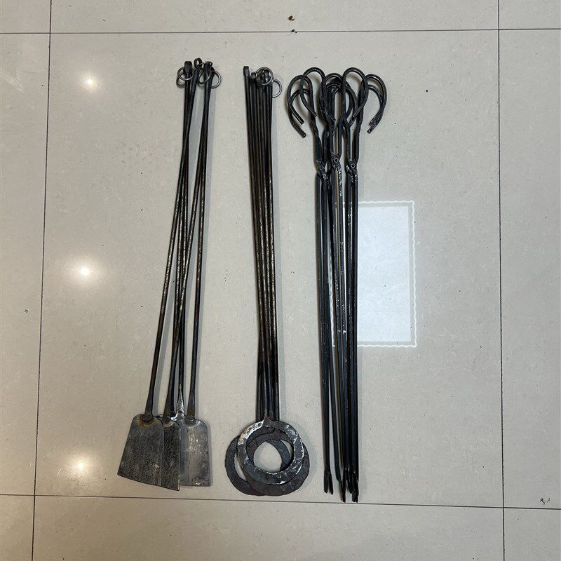 打烧饼工具手工制作烧饼铲子木炭夹子烧烤工具铁夹子铁铲子烧饼托