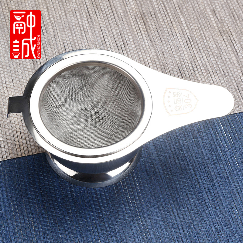 不锈钢茶漏茶叶过滤器加厚304茶滤茶网茶具配件滤网器创意泡茶隔