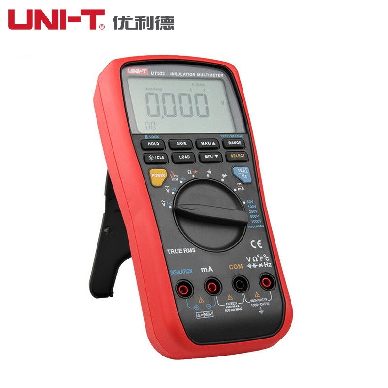 优利德UT533绝缘万用表电阻测试仪二合一手持便携式数字兆欧表摇