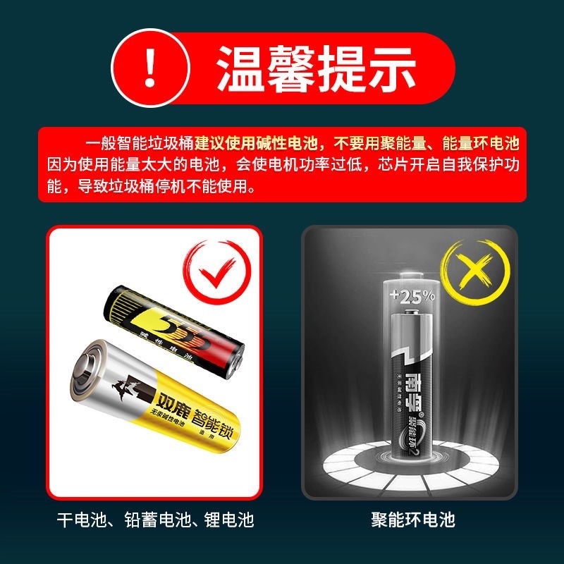 智能感应式垃圾桶全自动家用客厅卫生间电动新版夹缝带盖