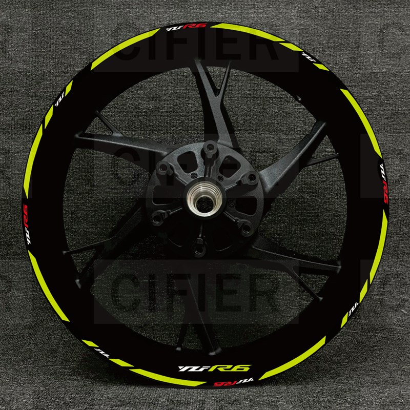 R3 R1 R贴纸YZFR7R15R轮毂改装个性轮圈反光贴花CIFIER