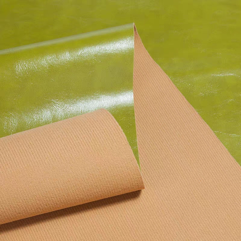 加厚PU油蜡皮皮革面料沙发汽车坐椅皮料卡座软硬包人造革防水皮子