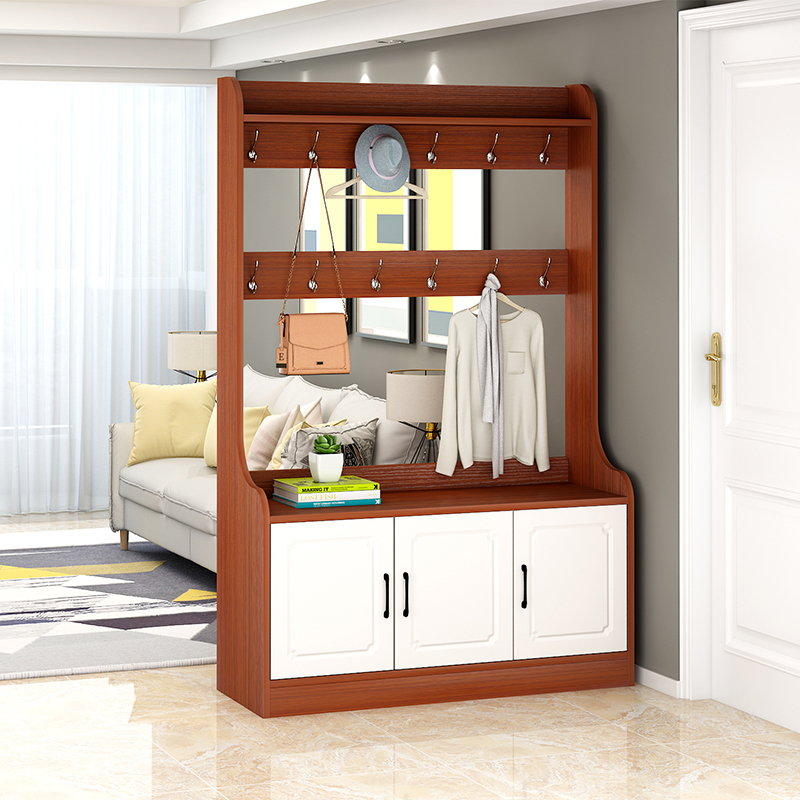 鞋柜挂衣帽架一体省空间简约现代小户型客厅多功能玄关门厅柜