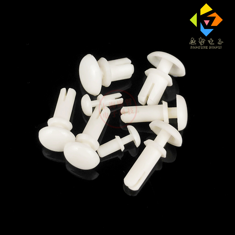 1000只尼龙铆钉膨胀铆钉R型/形PC板铆钉塑胶卡扣塑料子母铆钉R3R