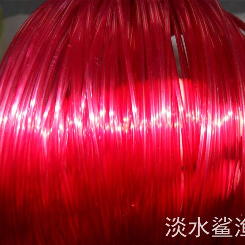 0.5-2.5mm进口大号尼龙线胶丝排钓手拉钓鱼线海钓高强丝红色100米