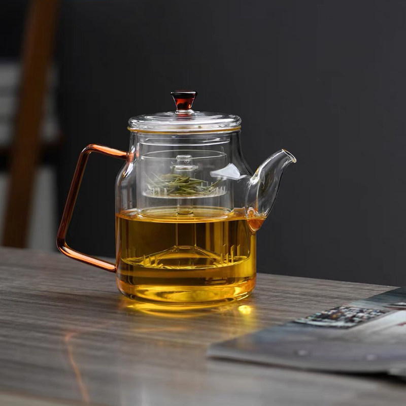 北大史煮茶器2024新款加厚耐高温玻璃蒸煮一体壶家用电陶炉茶壶
