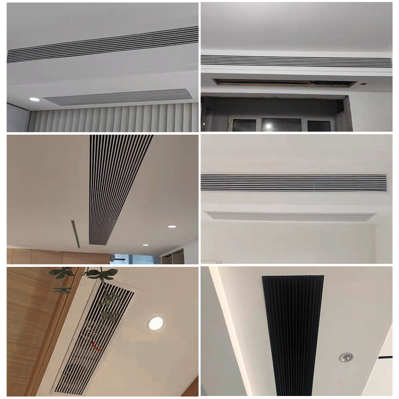 BS中央空调出风口线型百叶加长极简无边框隐型出风回风口 检修口