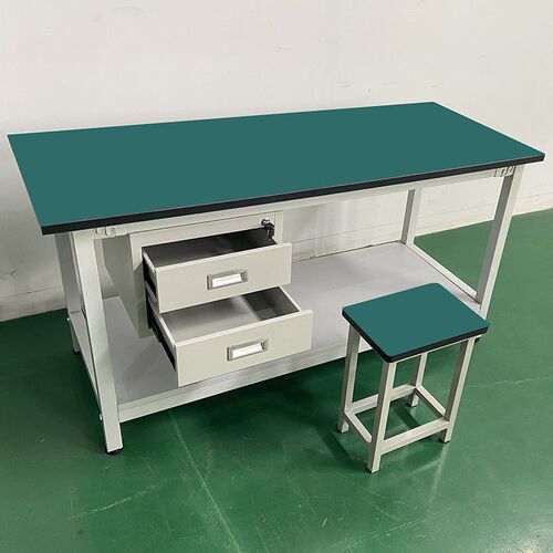 双层防静电工作台车间工厂维修桌实验台桌打包台重型流水线操作桌