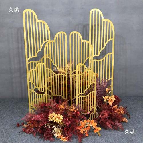 布件新款婚庆道具中六角喜thh%lzns亭凉亭小屋路式引婚礼置摆迎宾