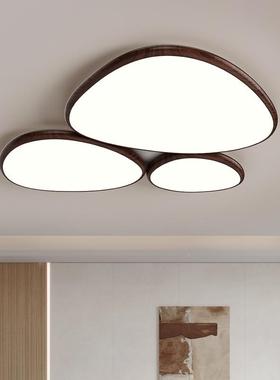 复卧古厅吸顶灯原木风37450胡桃木色室书房灯全光谱护眼客主卧次